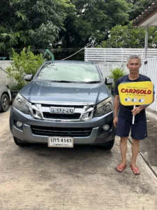 ผลงาน Car2gold รับซื้อรถกระบะยอดฮิต Isuzu D-Max 4 ประตู รถใช้งานน้อย จบสดรับเงินไว