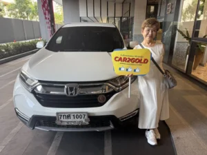 ผลงานรับซื้อรถ SUV พรีเมียม Honda CR-V สีขาว สภาพนางฟ้า จ่ายเงินสดหน้างาน