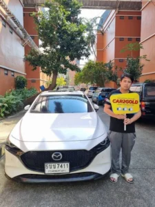 รูปรีวิวรับซื้อรถเก๋ง Mazda3 ซีดาน ลูกค้าขายด่วน รับเงินสดหน้างาน