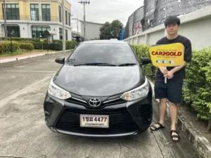 ผลงานรับซื้อ Toyota Yaris Ativ สีดำ รถบ้านแท้ใช้งานน้อย จบสดหน้างาน